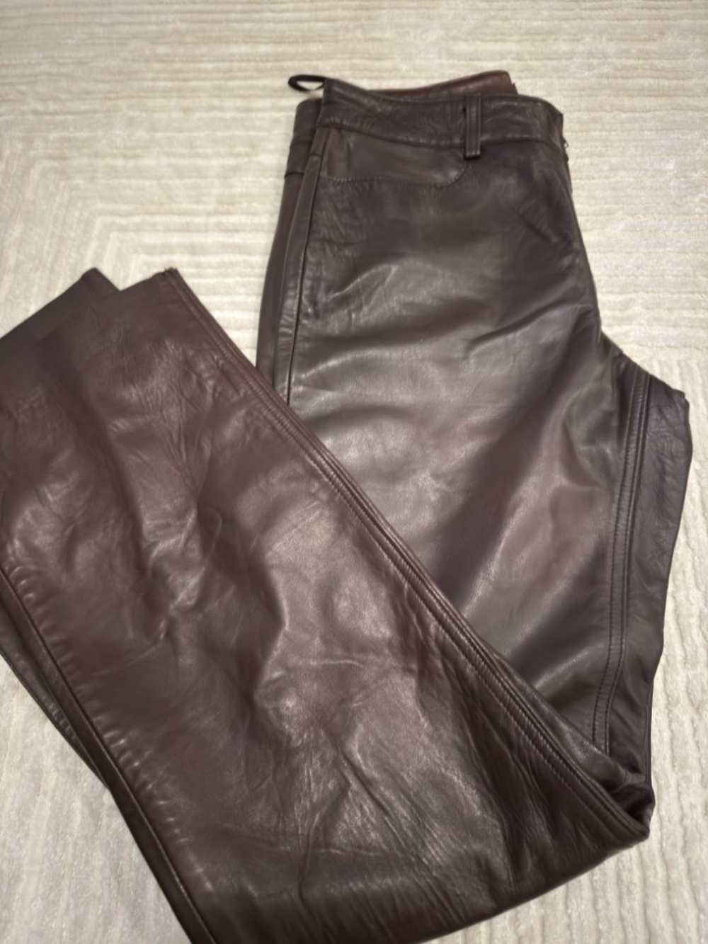 Banana Republic Chocolate Brown Leather Skirt